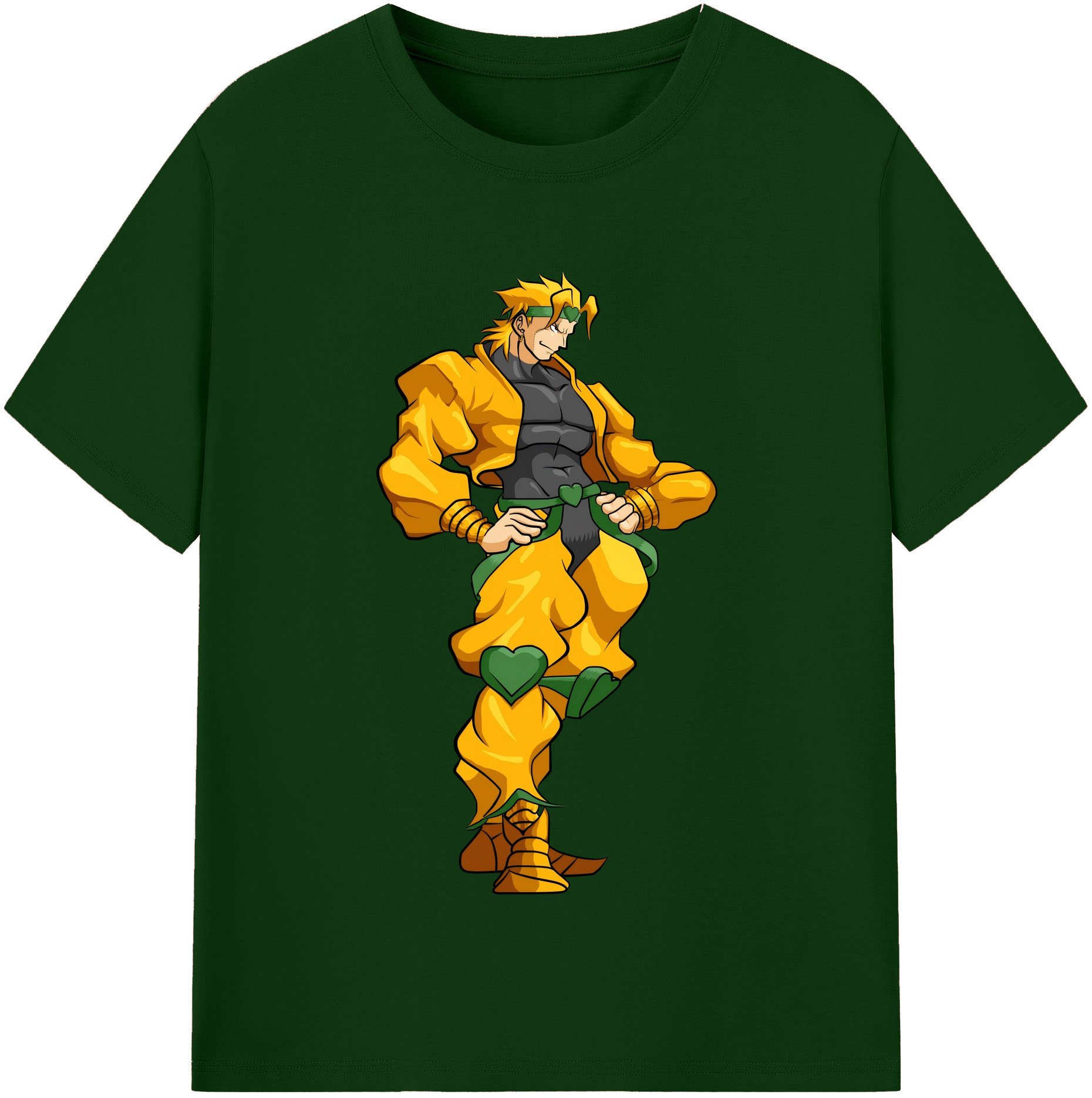 （画像用） ジョジョの奇妙な冒険 ディオ?ブランドー JoJo's Bizarre Adventure Dio Brando 綿100％半袖Tシャツ（フロントプリント）